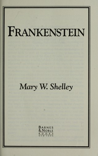Mary Wollstonecraft: Frankenstein (1993, Barnes & Noble Books)