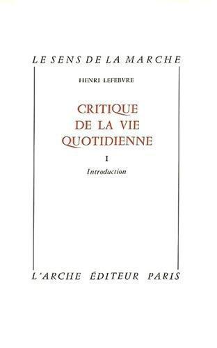 Henri Lefebvre: Introduction (French language, 1997, L'Arche)