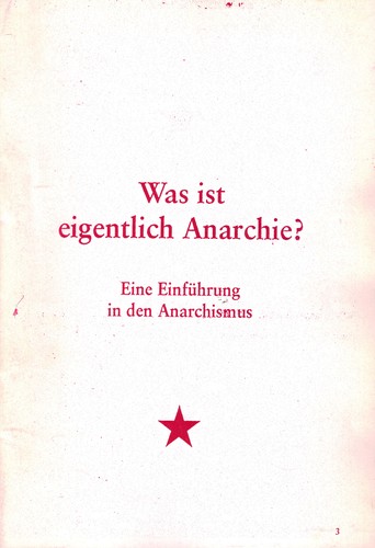 Unknown: Was ist eigentlich Anarchie? (Paperback, German language, 1996, Revolutionsbräuhof)