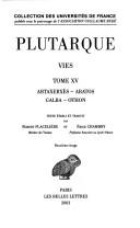 Plutarch: Vies (French language, 1964, Société d'édition "Les Belles-Lettres,")