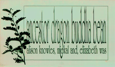 mIEKAL aND, Lyx Ish, Alison Knowles, Liaizon Wakest: Ancestor Dragon Buddha Bean (Xexoxial Editions)