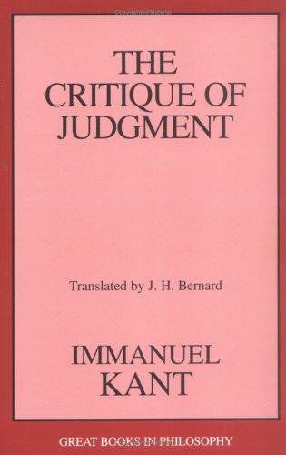 Immanuel Kant: The critique of judgment (2000, Prometheus Books)