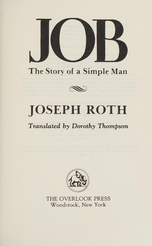 Joseph Roth: Job (Paperback, 1985, Overlook TP)