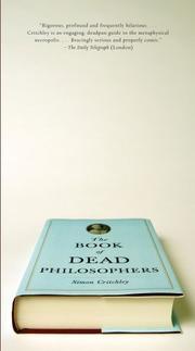 Simon Critchley: The Book of Dead Philosophers (Paperback, 2009, Vintage Books)