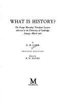 Edward Hallett Carr: What Is History? (Hardcover, 1985, Palgrave Macmillan)