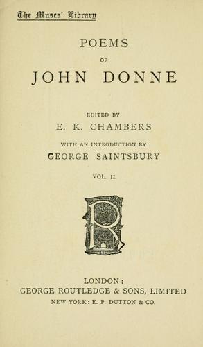 John Donne: Poems of John Donne (1896, G. Routledge)