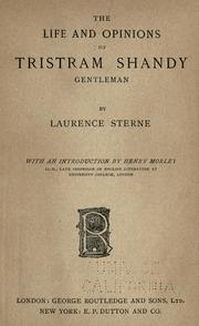 Laurence Sterne: Life and opinions of Tristram Shandy, gentleman (1884, New York, G. Routledge)