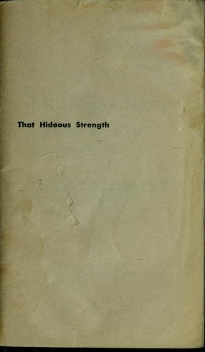 C. S. Lewis: That hideous strength (1968, Macmillan)