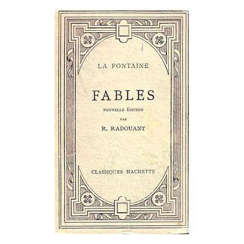 Jean de La Fontaine: Fables (French language, 1929, Librairie Hachette)